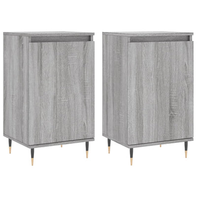 Senkit 2 kpl harmaa Sonoma 40x35x70 cm tekninen puu