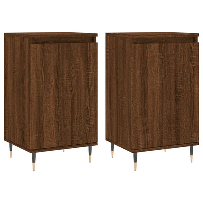 Senkit 2 kpl ruskea tammi 40x35x70 cm tekninen puu