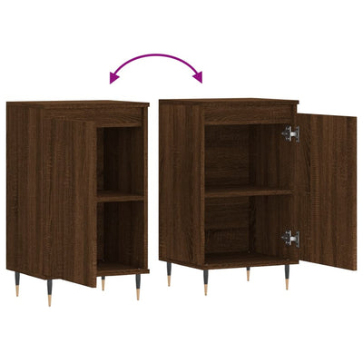 Senkit 2 kpl ruskea tammi 40x35x70 cm tekninen puu