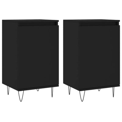 Senkit 2 kpl musta 40x35x70 cm tekninen puu