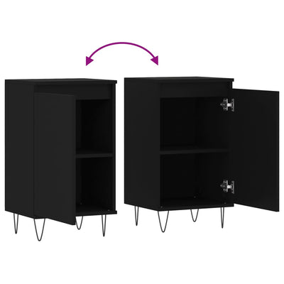 Senkit 2 kpl musta 40x35x70 cm tekninen puu
