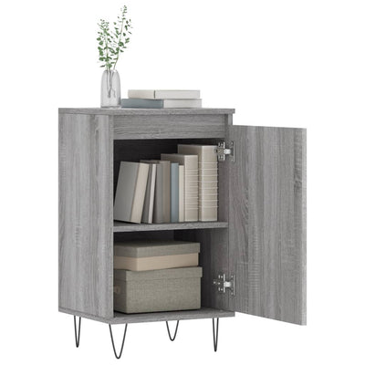 Senkit 2 kpl harmaa Sonoma 40x35x70 cm tekninen puu