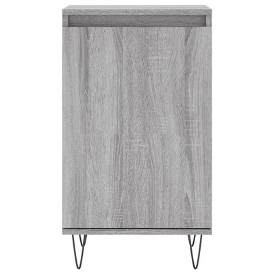Senkit 2 kpl harmaa Sonoma 40x35x70 cm tekninen puu