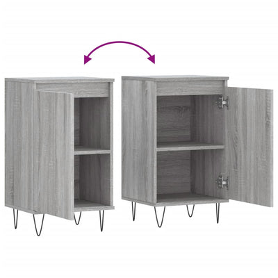 Senkit 2 kpl harmaa Sonoma 40x35x70 cm tekninen puu