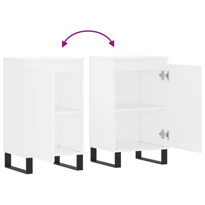 Senkit 2 kpl valkoinen 40x35x70 cm tekninen puu