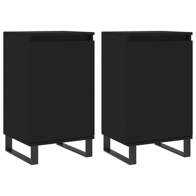 Senkit 2 kpl musta 40x35x70 cm tekninen puu