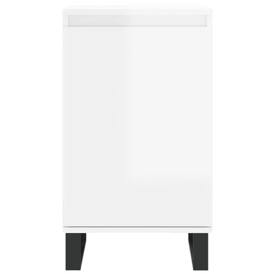 Senkit 2kpl korkeakiilto valkoinen 40x35x70 cm tekninen puu
