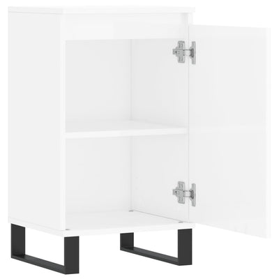 Senkit 2kpl korkeakiilto valkoinen 40x35x70 cm tekninen puu