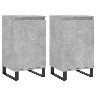 Senkit 2 kpl betoninharmaa 40x35x70 cm tekninen puu