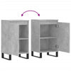 Senkit 2 kpl betoninharmaa 40x35x70 cm tekninen puu