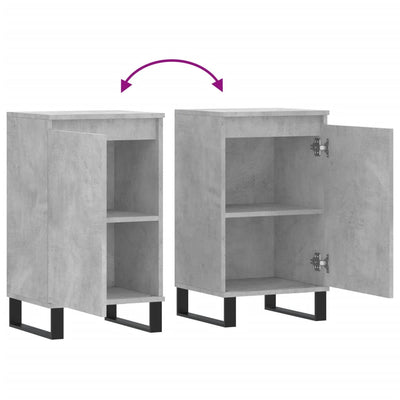 Senkit 2 kpl betoninharmaa 40x35x70 cm tekninen puu