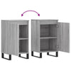 Senkit 2 kpl harmaa Sonoma 40x35x70 cm tekninen puu
