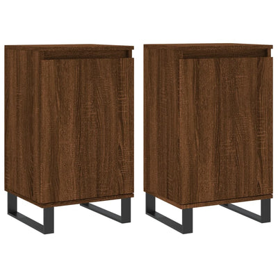 Senkit 2 kpl ruskea tammi 40x35x70 cm tekninen puu