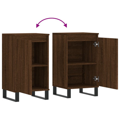 Senkit 2 kpl ruskea tammi 40x35x70 cm tekninen puu