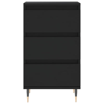 Senkki musta 40x35x70 cm tekninen puu