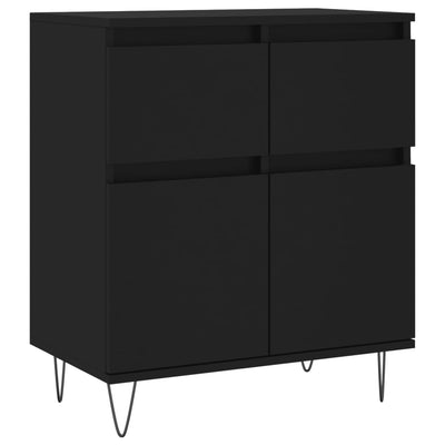 Senkki musta 60x35x70 cm tekninen puu