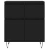 Senkki musta 60x35x70 cm tekninen puu