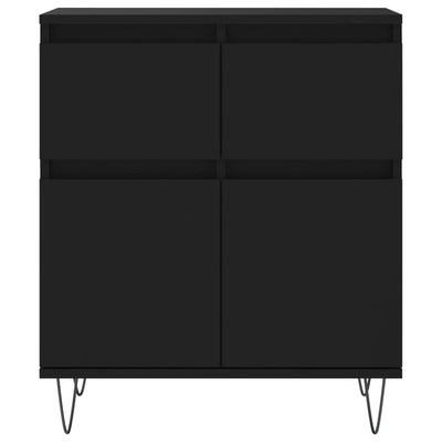 Senkki musta 60x35x70 cm tekninen puu