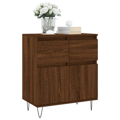 Senkki ruskea tammi 60x35x70 cm tekninen puu