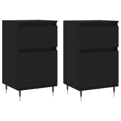Senkit 2 kpl musta 40x35x70 cm tekninen puu