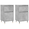 Senkit 2 kpl betoninharmaa 40x35x70 cm tekninen puu