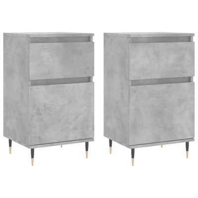 Senkit 2 kpl betoninharmaa 40x35x70 cm tekninen puu