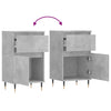 Senkit 2 kpl betoninharmaa 40x35x70 cm tekninen puu