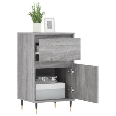 Senkit 2 kpl harmaa Sonoma 40x35x70 cm tekninen puu