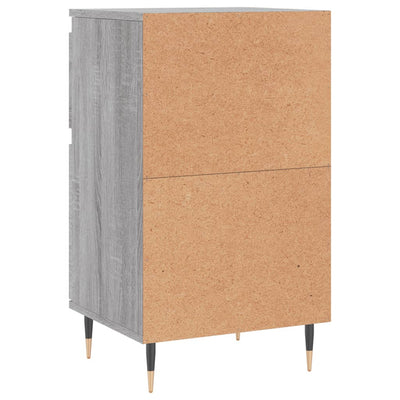 Senkit 2 kpl harmaa Sonoma 40x35x70 cm tekninen puu