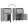 Senkit 2 kpl harmaa Sonoma 40x35x70 cm tekninen puu