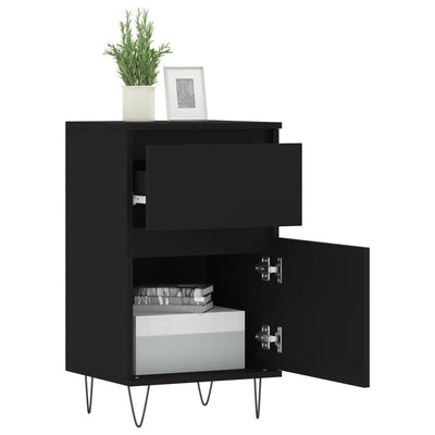 Senkit 2 kpl musta 40x35x70 cm tekninen puu