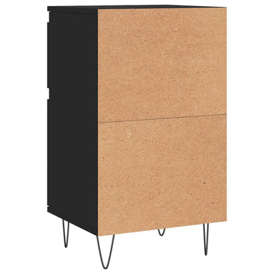 Senkit 2 kpl musta 40x35x70 cm tekninen puu