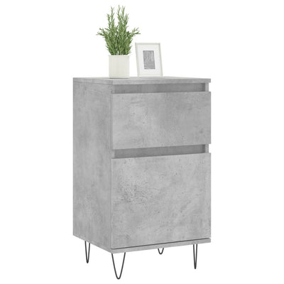 Senkit 2 kpl betoninharmaa 40x35x70 cm tekninen puu
