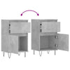 Senkit 2 kpl betoninharmaa 40x35x70 cm tekninen puu