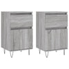 Senkit 2 kpl harmaa Sonoma 40x35x70 cm tekninen puu