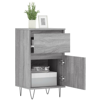 Senkit 2 kpl harmaa Sonoma 40x35x70 cm tekninen puu