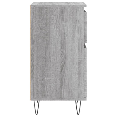 Senkit 2 kpl harmaa Sonoma 40x35x70 cm tekninen puu