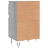 Senkit 2 kpl harmaa Sonoma 40x35x70 cm tekninen puu