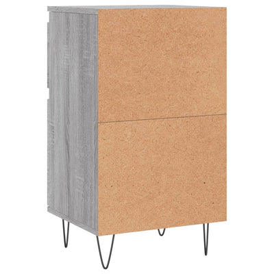 Senkit 2 kpl harmaa Sonoma 40x35x70 cm tekninen puu