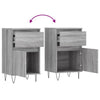 Senkit 2 kpl harmaa Sonoma 40x35x70 cm tekninen puu