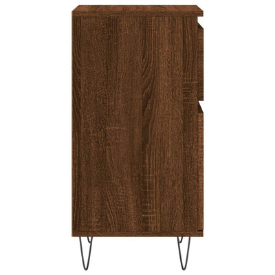 Senkit 2 kpl ruskea tammi 40x35x70 cm tekninen puu