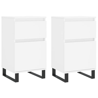 Senkit 2 kpl valkoinen 40x35x70 cm tekninen puu