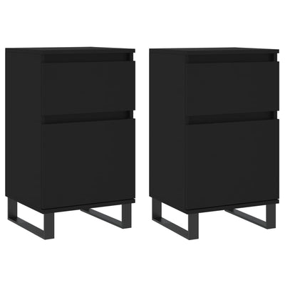 Senkit 2 kpl musta 40x35x70 cm tekninen puu