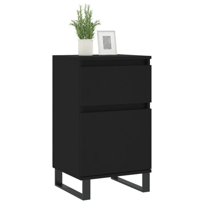 Senkit 2 kpl musta 40x35x70 cm tekninen puu