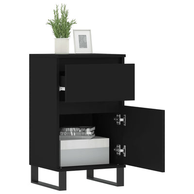 Senkit 2 kpl musta 40x35x70 cm tekninen puu
