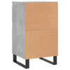 Senkit 2 kpl betoninharmaa 40x35x70 cm tekninen puu