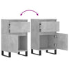 Senkit 2 kpl betoninharmaa 40x35x70 cm tekninen puu
