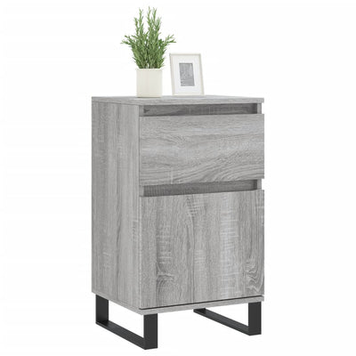 Senkit 2 kpl harmaa Sonoma 40x35x70 cm tekninen puu