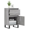 Senkit 2 kpl harmaa Sonoma 40x35x70 cm tekninen puu