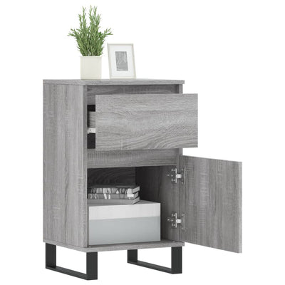 Senkit 2 kpl harmaa Sonoma 40x35x70 cm tekninen puu
